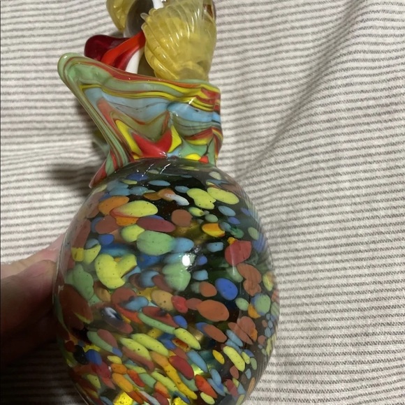 Murano Glass Clown Figurine - 6" Multicolored - Picture 4 of 9